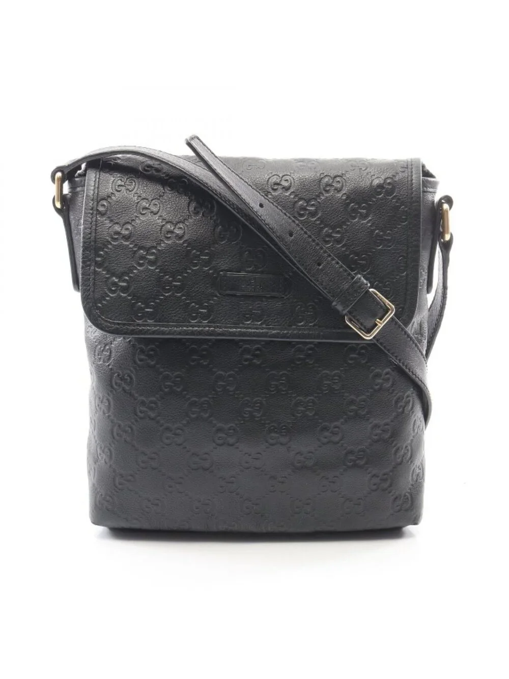 Gucci Shoulder Bag Guccissima Black Leather Guccissima